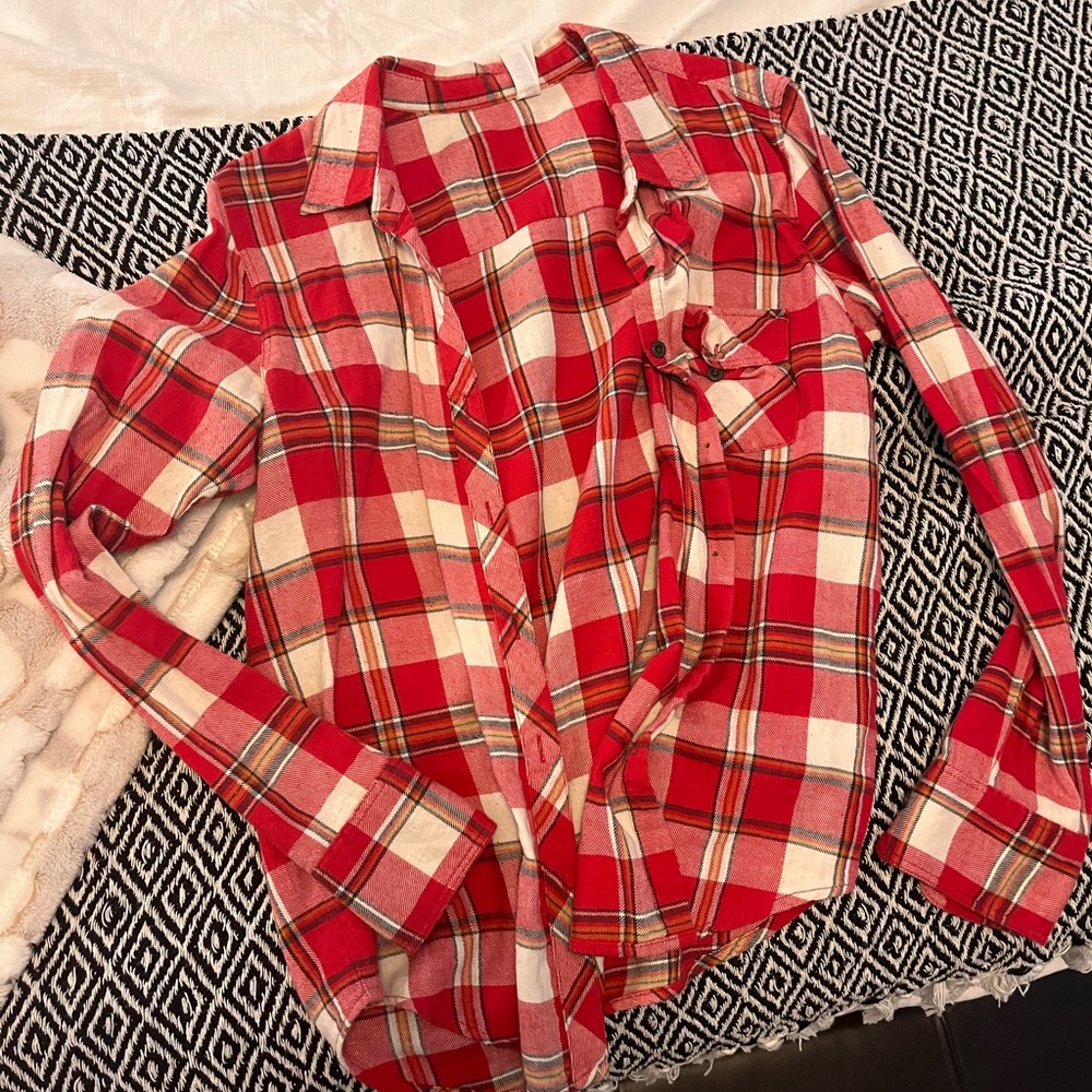 Plaid button up.